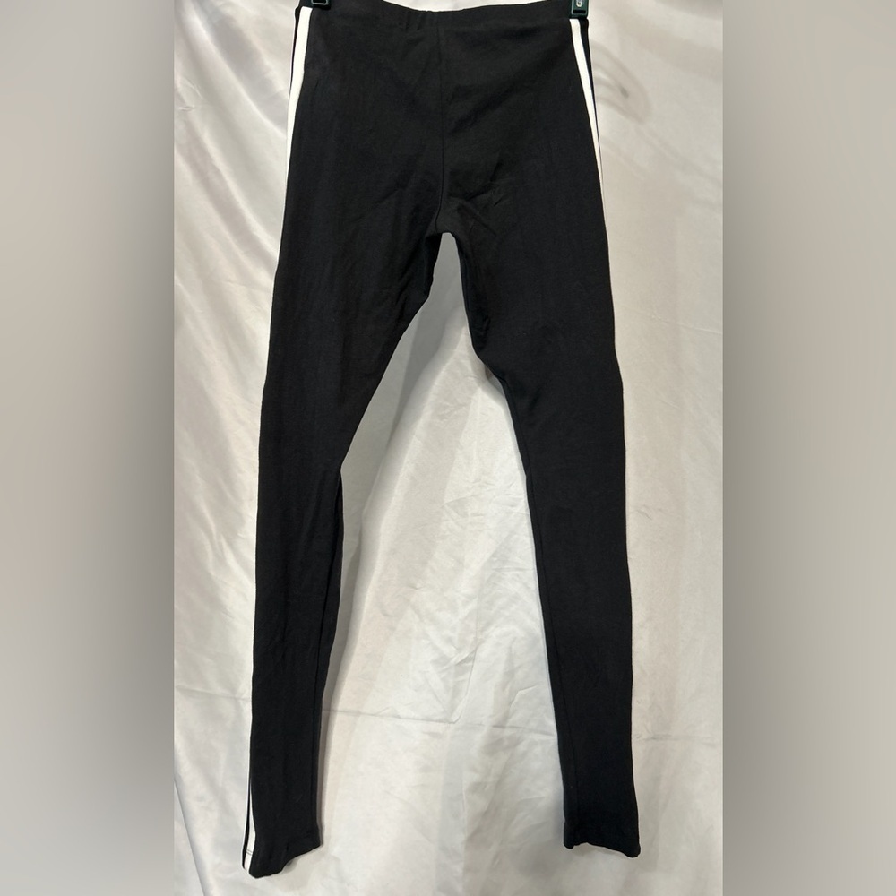 Adidas Originals Trefoil 3-Stripe Leggings Black White XS NWT - Picture 4 of 10